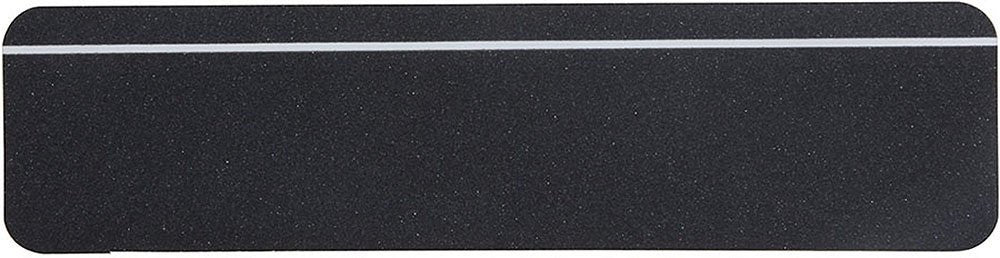 6" X 24" BLACK with GLOW Stripe 80 Grit Non-Slip Abrasive Tread - Case of 24
