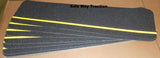 Pkg. of 48 STEP Treads - Jessup 80 Grit 6" X 24" BLACK with REFLECTIVE Stripe Abrasive Tape