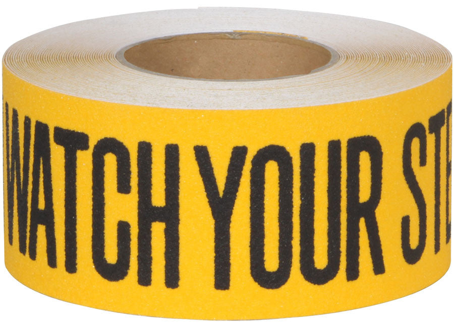 3" X 60' Pkg. of 4 Rolls - CAUTION / WATCH YOUR STEP Abrasive Tape