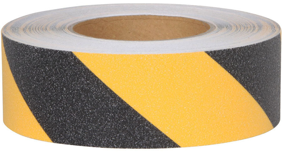 BLACK & YELLOW Abrasive Hazard Tape