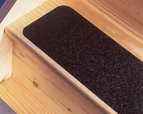 Safe Way Traction Rubber Non-Slip Safety Tape – 2” X 12' Roll, Black, Heavy-Duty