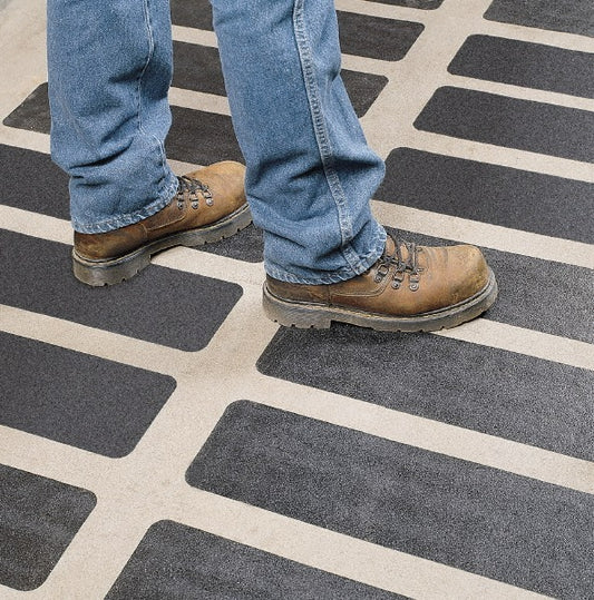 Pkg. of 10 STEP TREADS 3M Safety Walk 610 Series Non-Skid Black Abrasive Tape - SIZE 6" X 24"