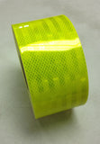 6" x 10' Roll 3M FLUORESCENT YELLOW GREEN Emergency Markings Reflective Conspicuity Tape - CONVERTED from a Master Roll - See Image #2