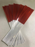 2" x 12" RED & WHITE 3M DOT Reflective Tape - Pkg of 100 Strips