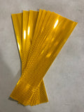 2" x 12" Reflective 3M Conspicuity Strips School Bus Yellow Pkg. of 10
