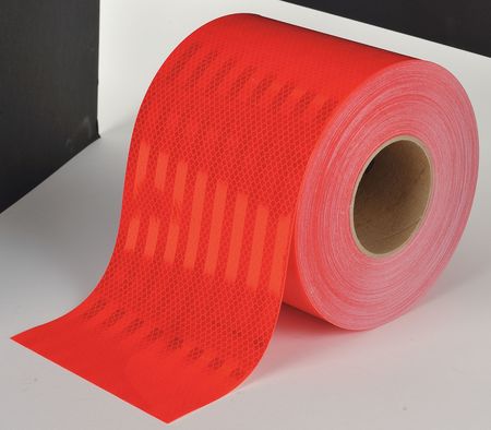 6" x 150' Roll 3M Reflective Tape Emergency Vehicle Markings 983-72NL Solid Red