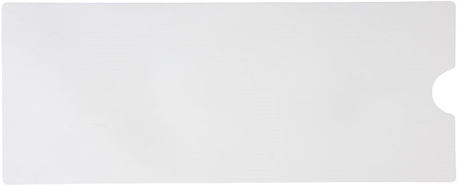 Case of 42 Mats - BULK SAVINGS - 16" x 40" WHITE Textured Non-Slip Adhesive Bathmat with Drain Cut Out - In Stock