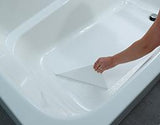 16" X 40" WHITE Textured Vinyl Adhesive Bathmat - Case of 6 Mats