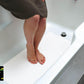 16" X 34" White Vinyl Adhesive Fine Texture Non-Slip Bathmat - Pkg. of 24 Mats