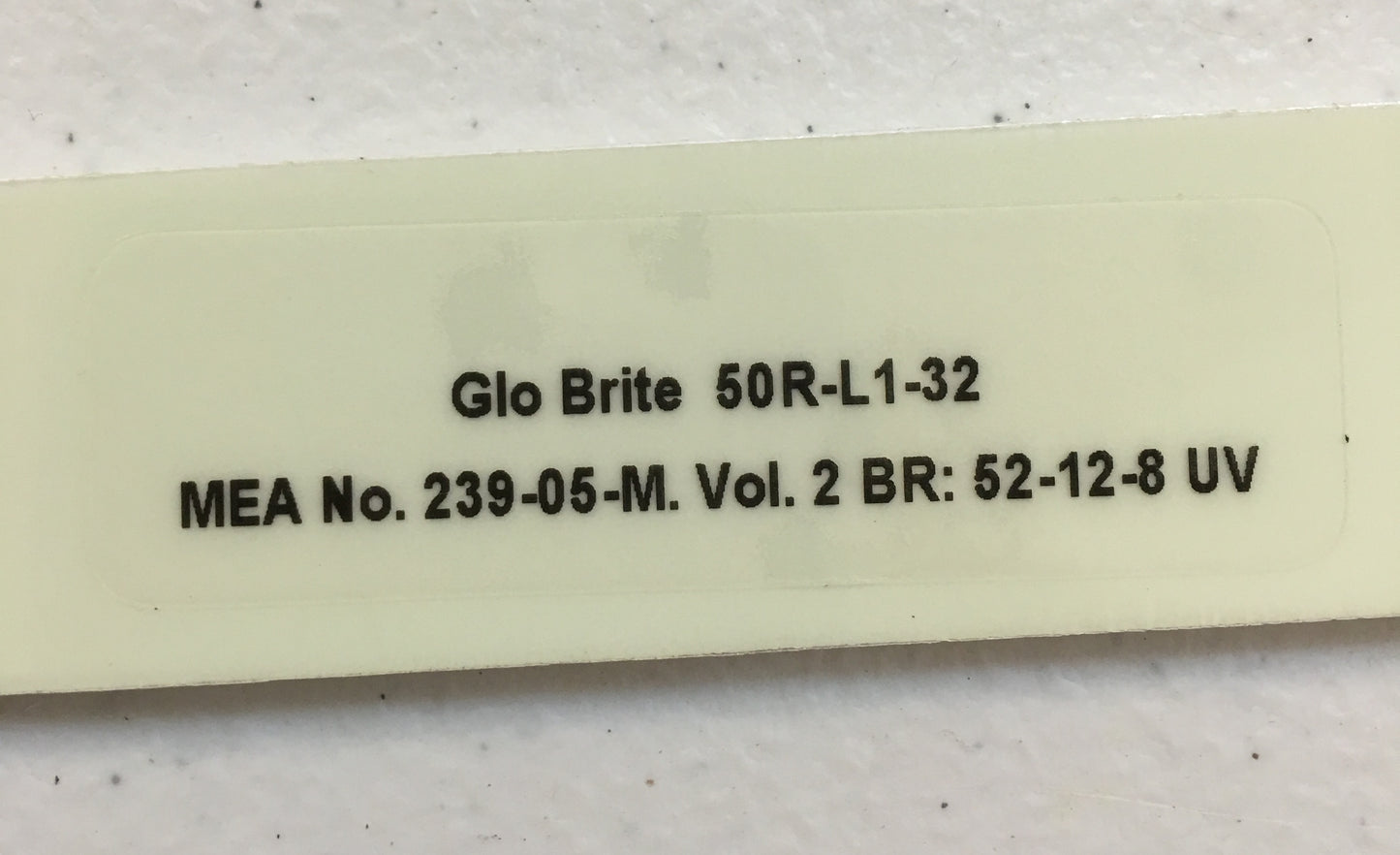 Meets New York City Construction Code MEA No. 239-05-M - 1" x 3" x 9" Set of L & R, GLOW IN THE DARK L Stair Marker with Foam Tape - 100 sets - SPECIAL ORDER