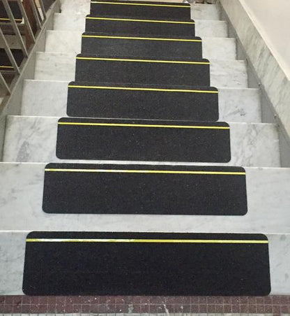 Safe Way Traction Abrasive Non-Slip 6" x 24" STEP TREADS - Sold Per Piece - MOQ is 4