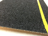 6" X 24" BLACK w Yellow REFLECTIVE Stripe Abrasive STEP TREAD - SOLD PER PIECE - 25% Automatic Savings on 2 or More