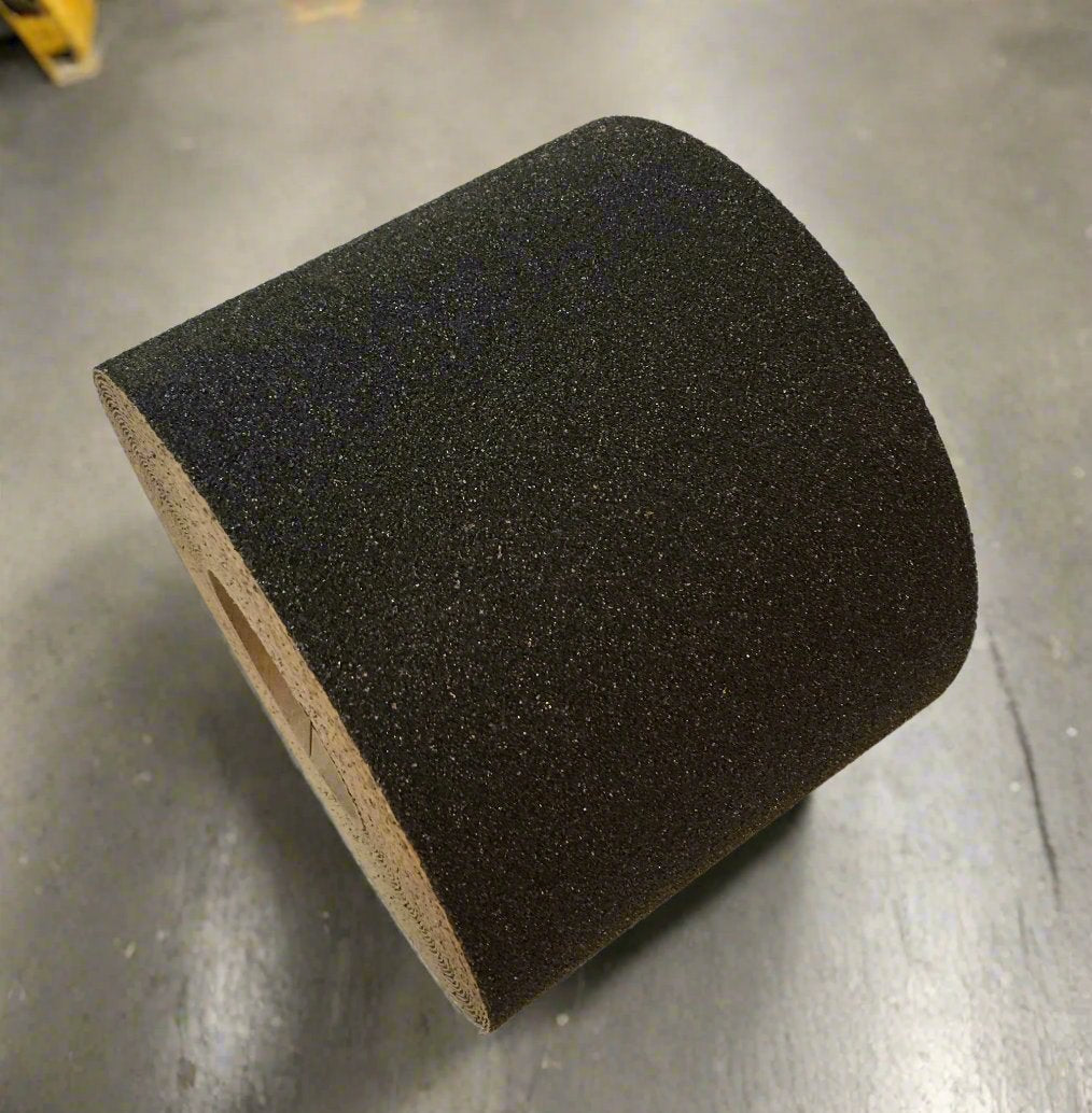 4" X 60' BLACK Heavy-Duty Abrasive (36 Grit) Tape - Case of 3 Rolls