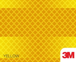 6" x 15' Roll Emergency Vehicle Markings YELLOW 3M Reflective Tape - CONVERTED from a Master Roll - See Image #2