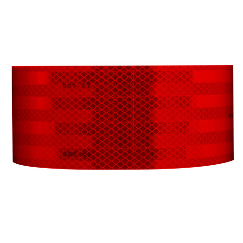 Tacoma Screw Products  3M 2 x 150' Rigid Diamond Grade Conspicuity DOT  Tape, Red/White