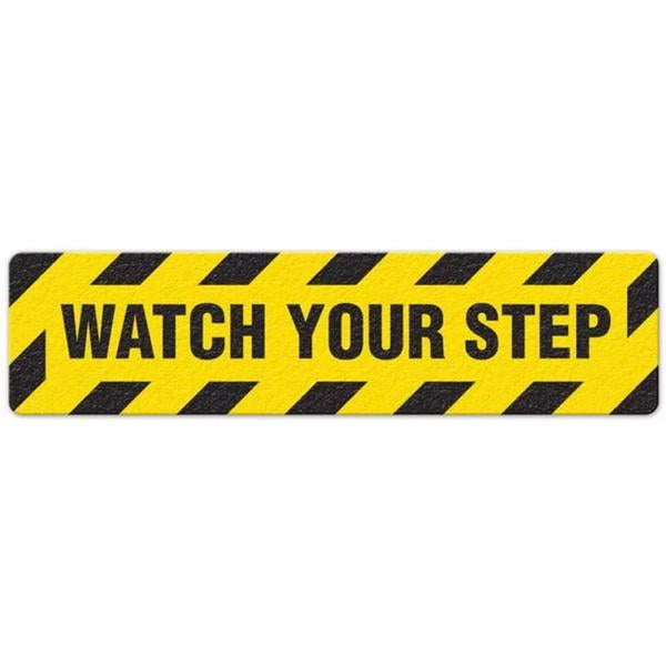 Incom 6 X 24 Anti Slip Non Skid Watch Your Step Floor Sign FS3007V incom-6-x-24-anti-slip-non-skid-watch-your-step-floor-sign-fs3007v