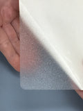 Case of 6 - Textured Non-Slip Adhesive Bathmat - CLEAR / FROSTED 16" X 34" - In Stock