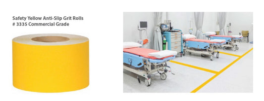 6" X 60' Roll Abrasive Tape Yellow - Pkg of 2