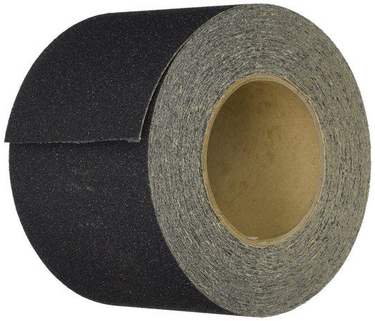 SPECIAL OFFER - 40% Savings - 4" X 60' Roll BLACK 80 Grit Abrasive Tape - Limited Stock