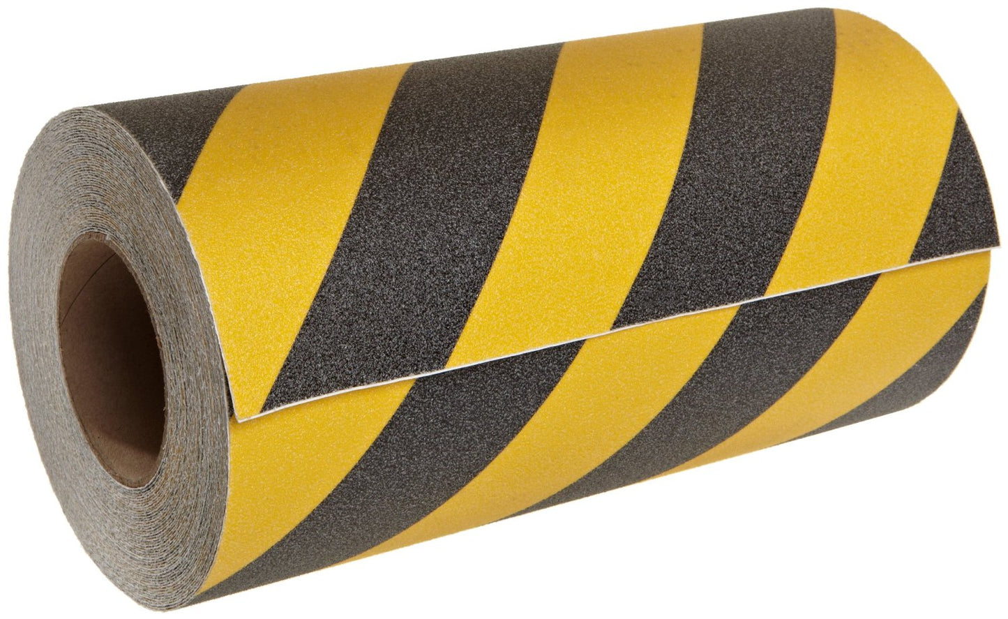 12" X 60' Roll BLACK & YELLOW STRIPE Abrasive Tape - SPECIAL ORDER - 5 Day Processing