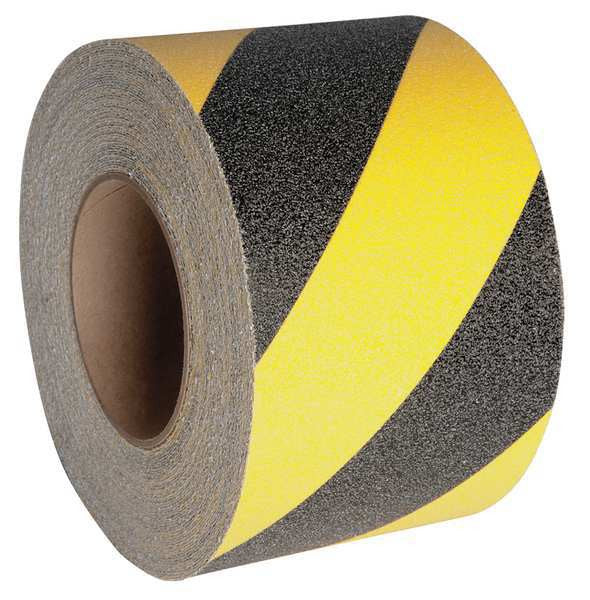 3" Wide X 60' Roll BLACK & YELLOW Abrasive Tape - Case of 4 - SPECIAL ORDER - NO RETURN - 5 Day Processing