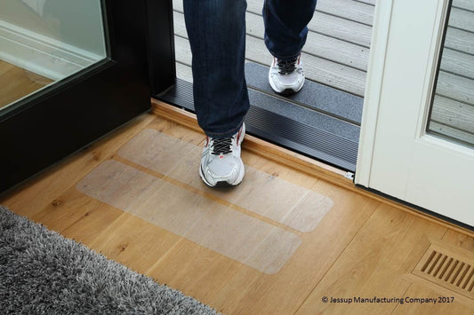 Package of 50 Resilient CLEAR Anti Slip Treads - 6" X 24"