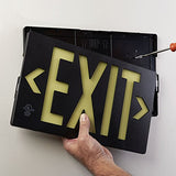 Glo Brite 7060-100-B Photoluminescent Exit Sign - 2 to 10 Day Processing