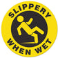 Incom Anti-Slip Safety SLIPPERY WHEN WET Floor Sign FS1029V