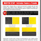 SPECIAL OFFER** Pkg. of 9 STEP TREADS - 6" X 24" YELLOW Extreme Adhesive Tape Coarse Heavy Duty Grit