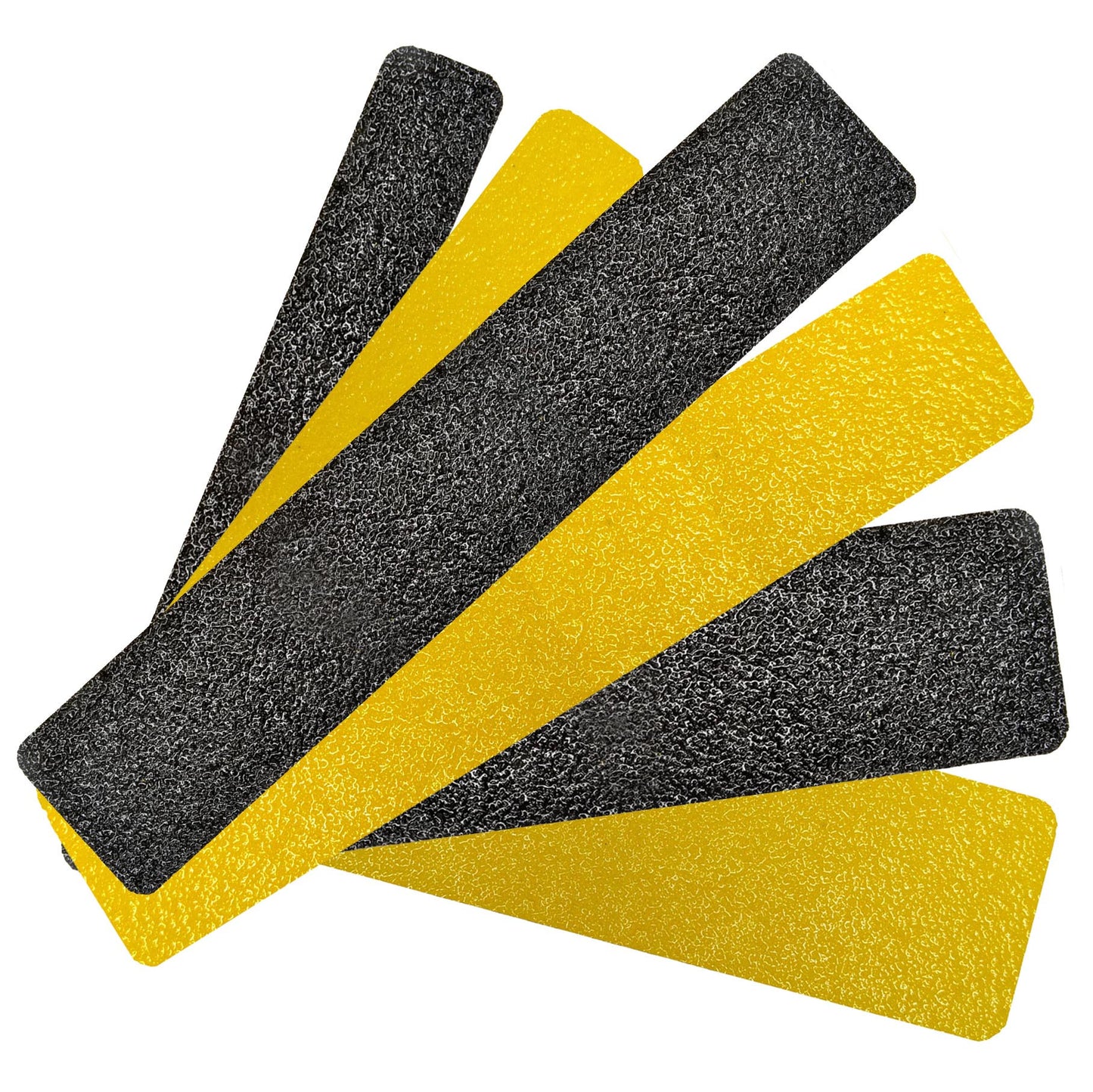 SPECIAL OFFER** Pkg. of 9 STEP TREADS - 6" X 24" YELLOW Extreme Adhesive Tape Coarse Heavy Duty Grit