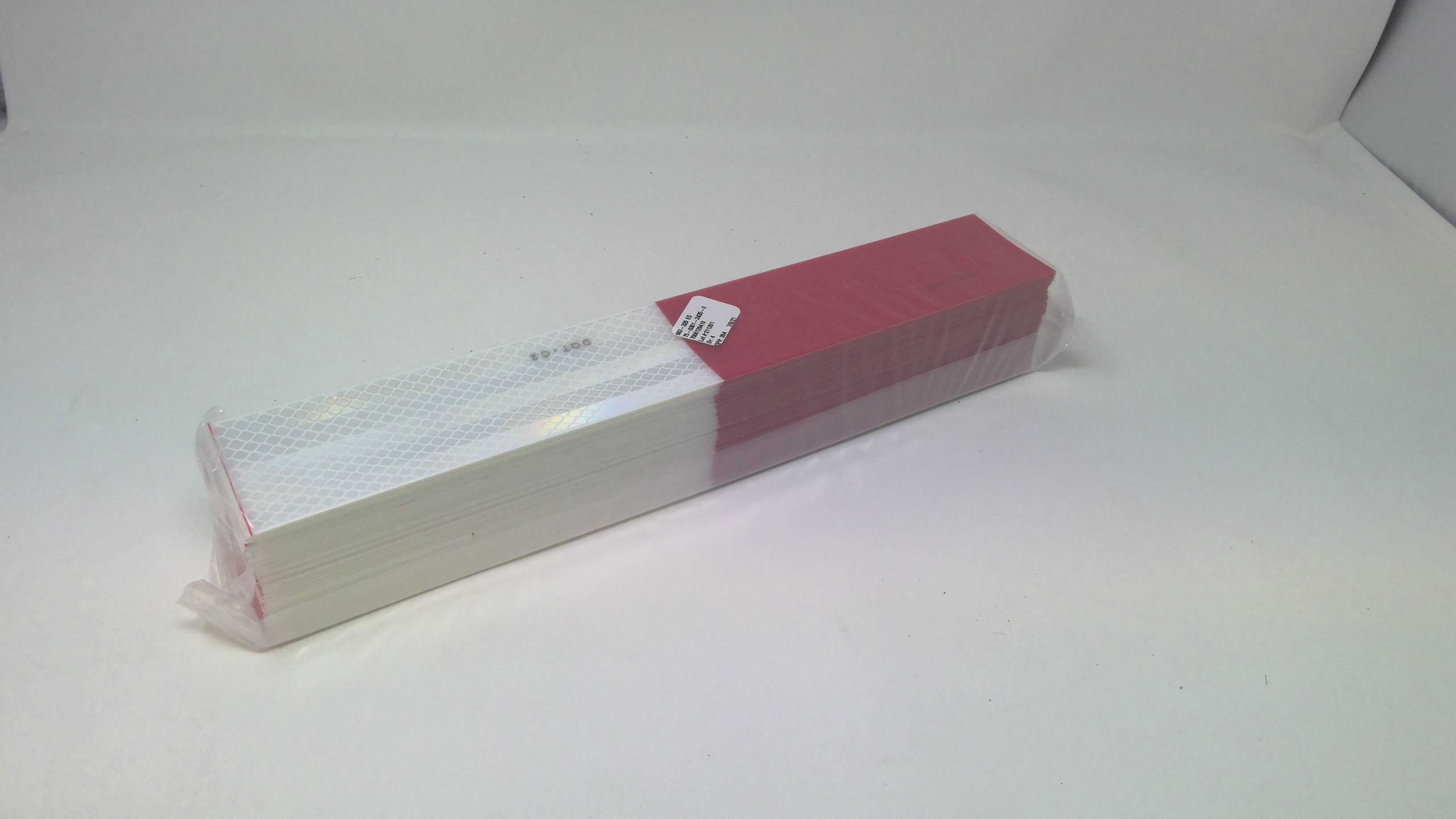 2" x 12" RED & WHITE 3M DOT Reflective Tape - Pkg of 100 Strips