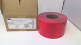 4" x 150' Roll 3M Reflective Conspicuity Tape 983-72 ES Solid Red - DOT-C2 Marking