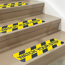 6" X 24" Watch Your Step Treads - Pkg. of 24